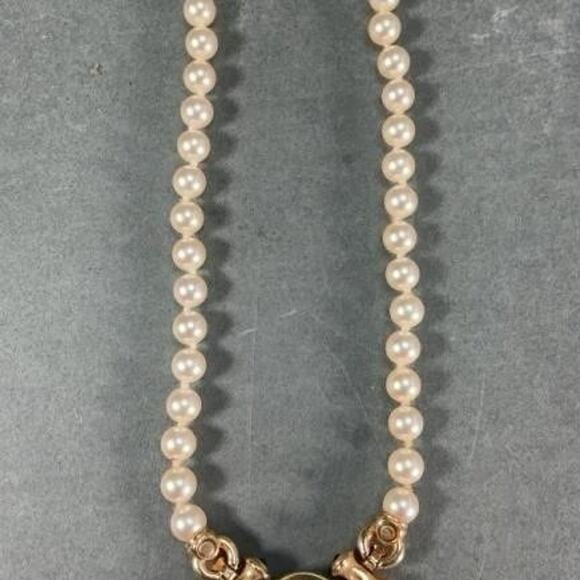 Swarovski Crystal Faux Pearl Necklace VINTAGE - Picture 7 of 10